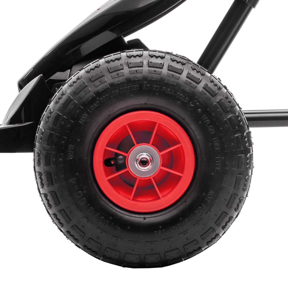HOMCOM Children Pedal Go Kart w/ Adjustable Seat, Rubber Wheels, Brake - Red