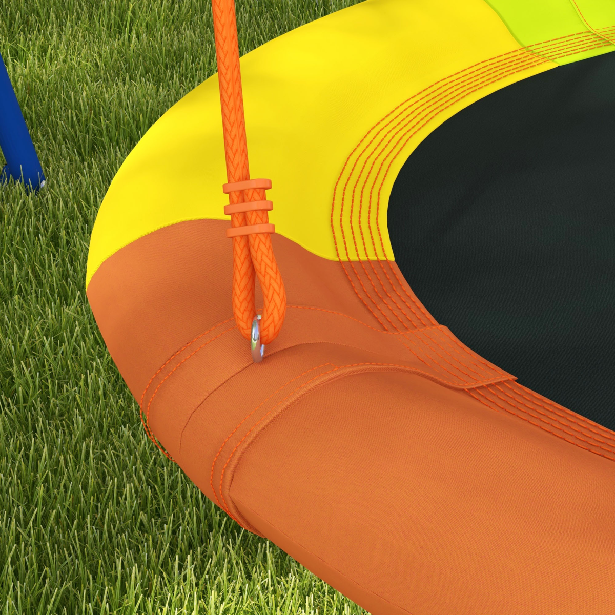 Outsunny Kids Swing Nest Swing Seat with A-Frame Structure for Outdoor Use