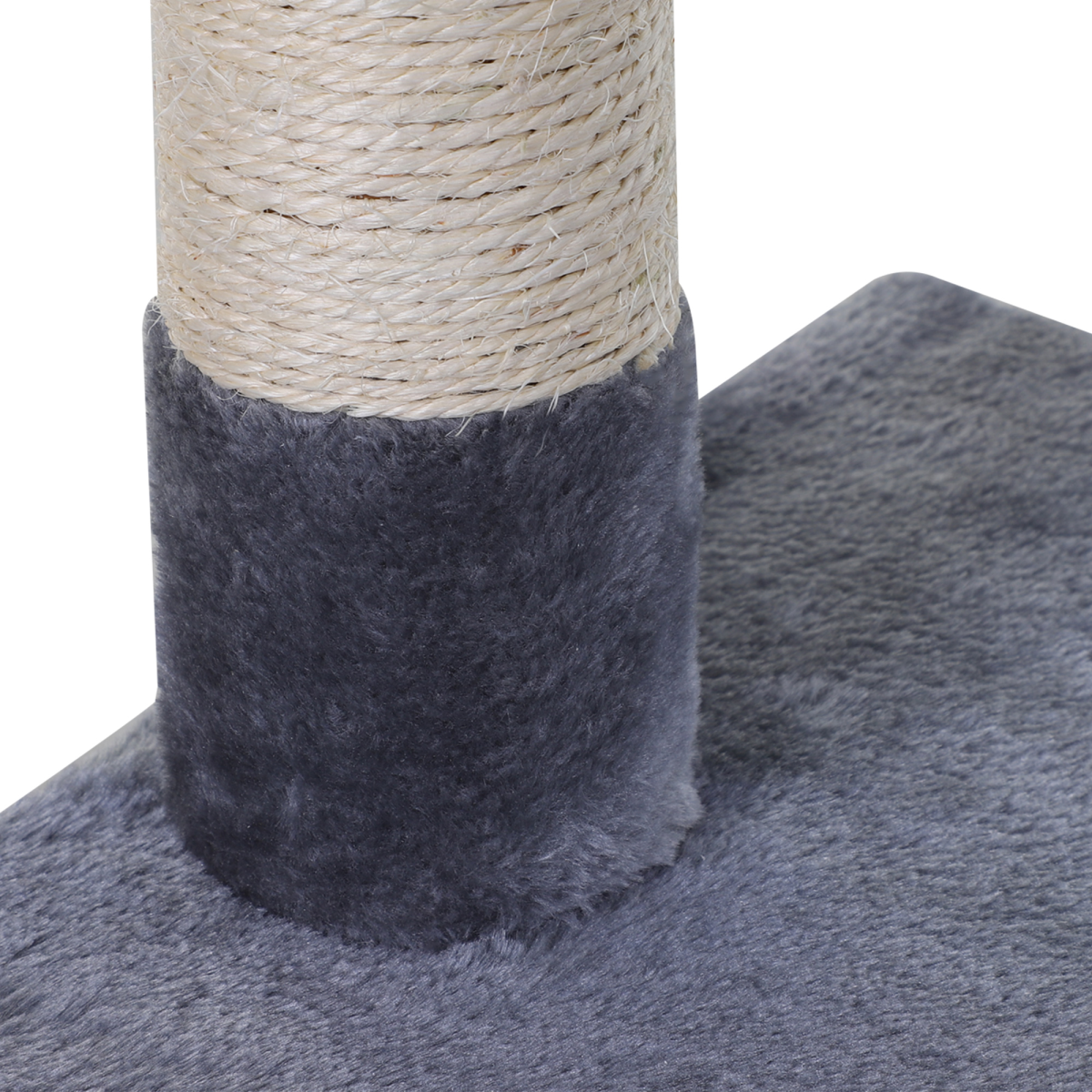 Cat Tree Scratching Posts Natural Sisal Hammock Bed Kitty Activity Center 70Hcm