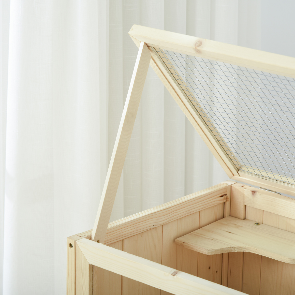 Hamster Cage House Pet Play Exercise 3 Tiers Mouse Wooden Fir Small Animals