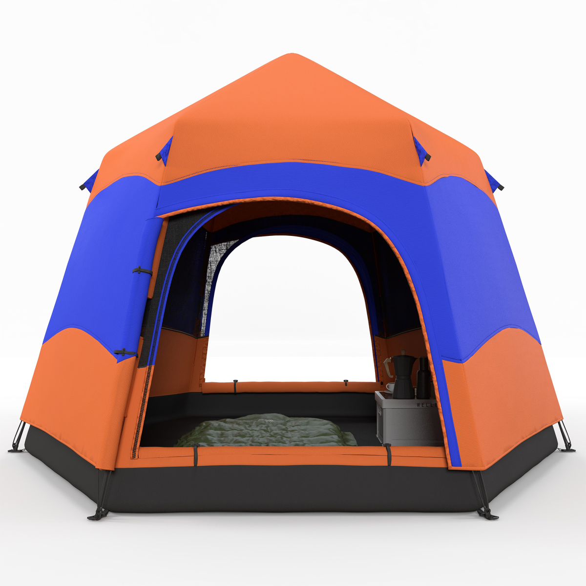 4 Person Pop Up Tent Camping Festival Hiking Shelter Family Portable Outsunny