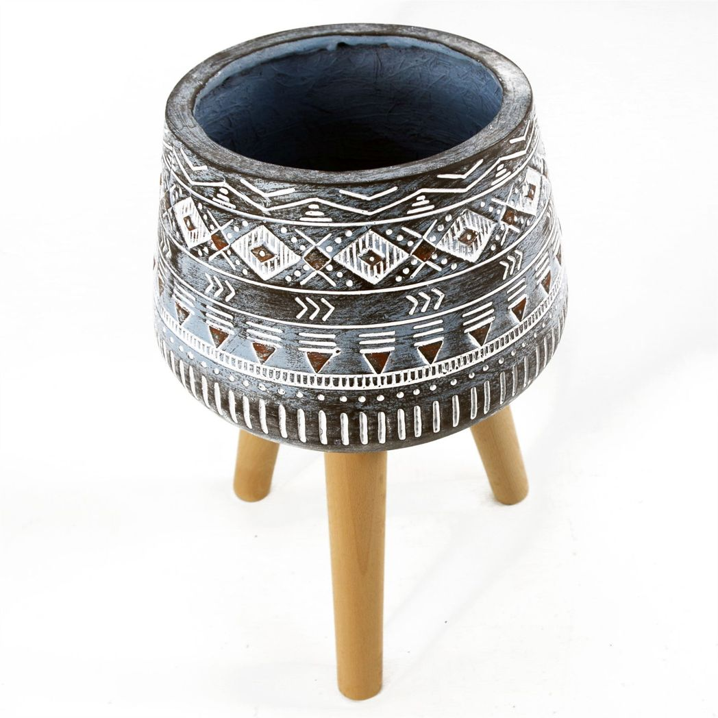 44cm x 26cm Aztec Blue Composite Large Planter