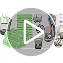 100 x 10 Liter Green Bin Bags, 18.9 * 23.2in Portable Food Waste Bag Small Kitchen Bin Liners Food Caddy Bag with Handle for Office Bathroom Kitchen Garbage