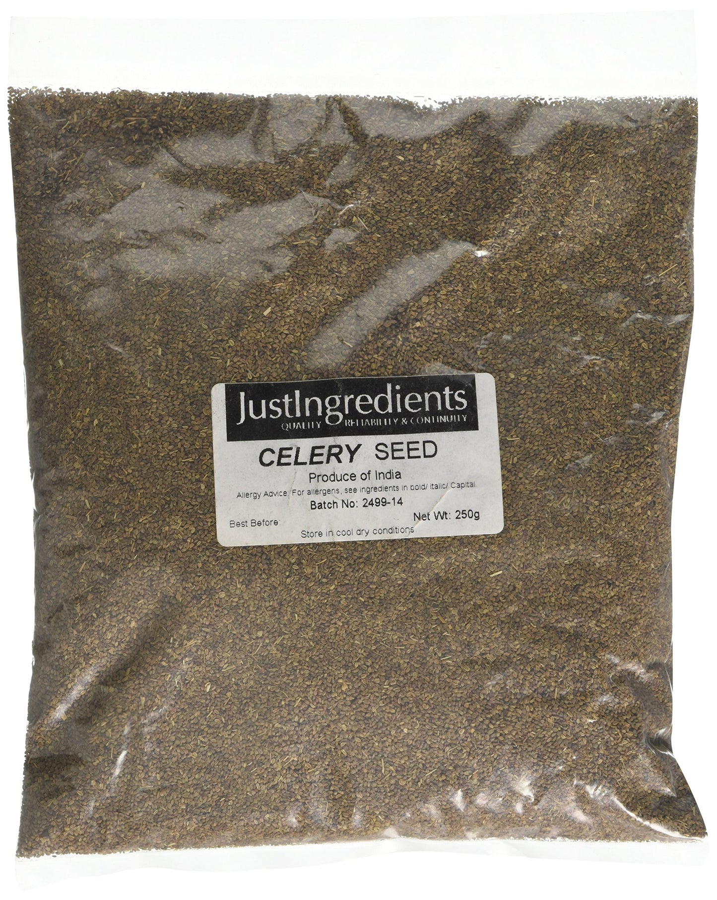 JustIngredients Essentials Celery Seeds, 250 g - Pack of 5