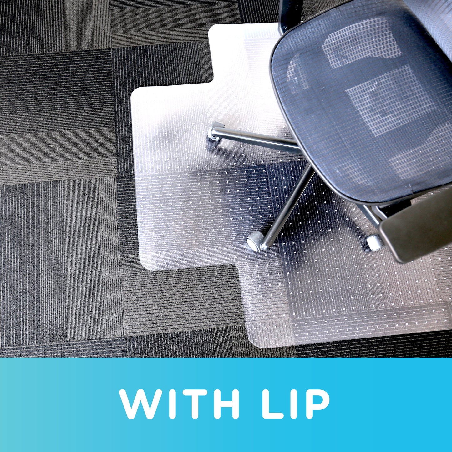 Dimex Low Pile Carpet Office Mat Chair Mat, 45" x 53" (C521003G)