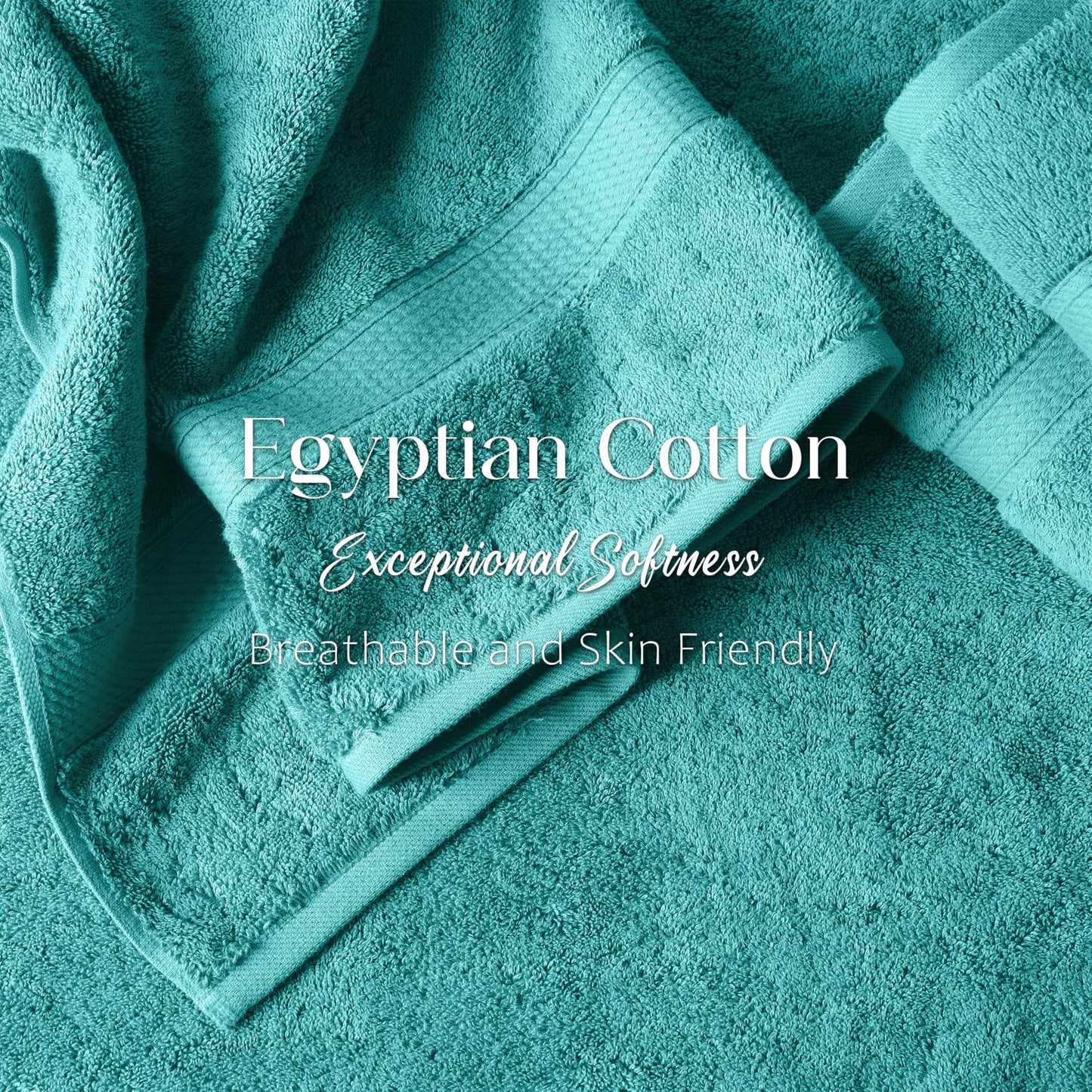 Superior Egyptian Cotton 800 GSM Bath Towel Set, Includes 2 Bath Towels, Luxury Plush Essentials, Absorbent Quick Dry Towels, Guest Bathroom