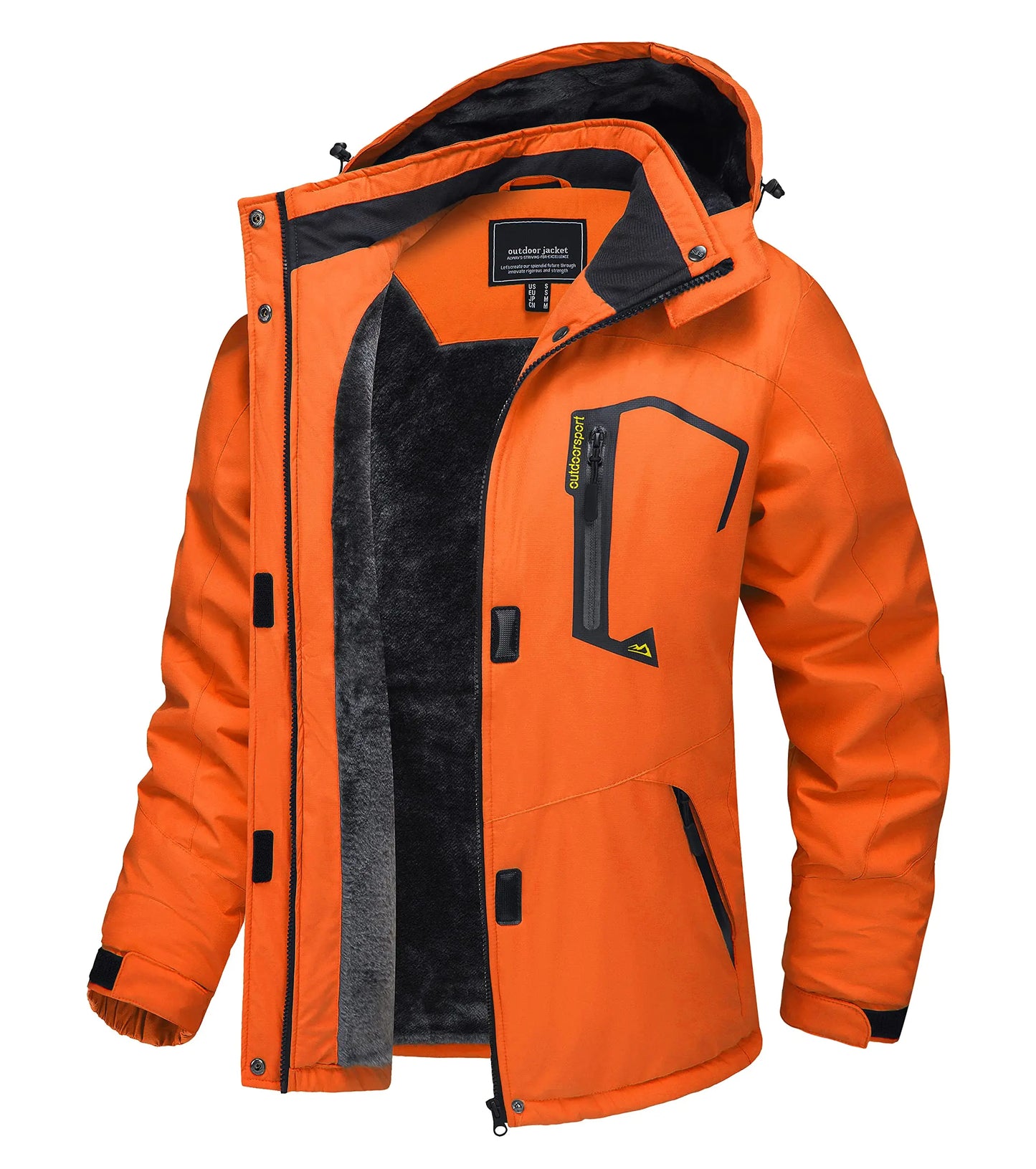 TACVASEN Winter Waterproof Ski Snowboard Jacket Womens Thermal Heavy Fleece Jackets Casual Work Rain Coat Windbreaker Parka