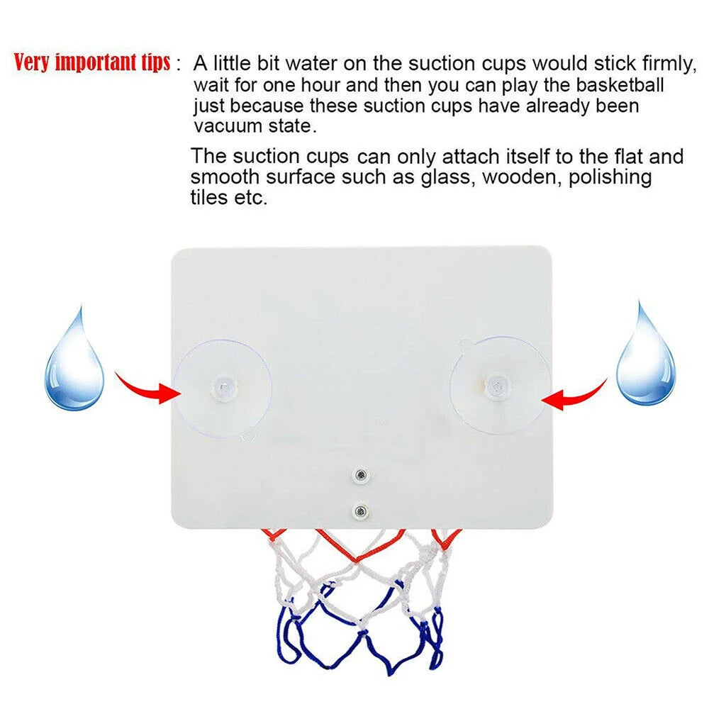 Basketball Hoop Ring Door Wall Mounted Pump Dunk Indoor For Kids Children Toy UK