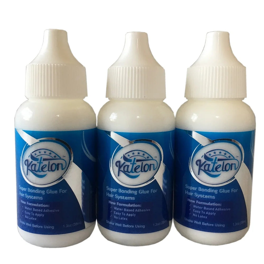New arrival 1 bottle 1.3 Oz 38 ml Katelon super adhesive glue wig bonding glue for lace wig and toupee