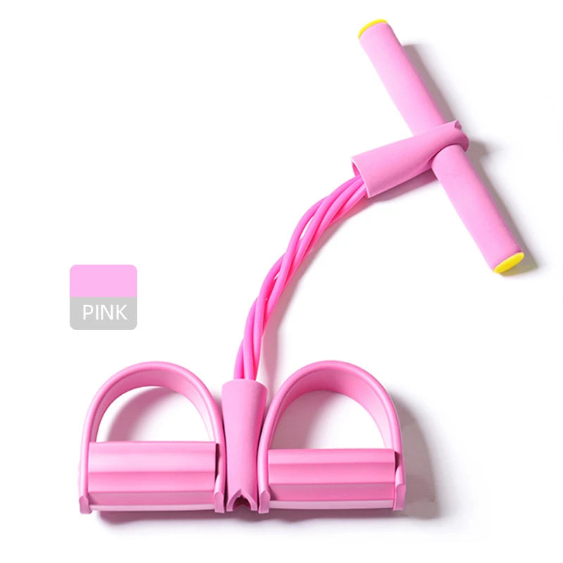 4 Resistance Elastic Pull Rope Training Device, Abdominal Resistance Band, Used In Home Gym, Exercise Training Fitness Equipment