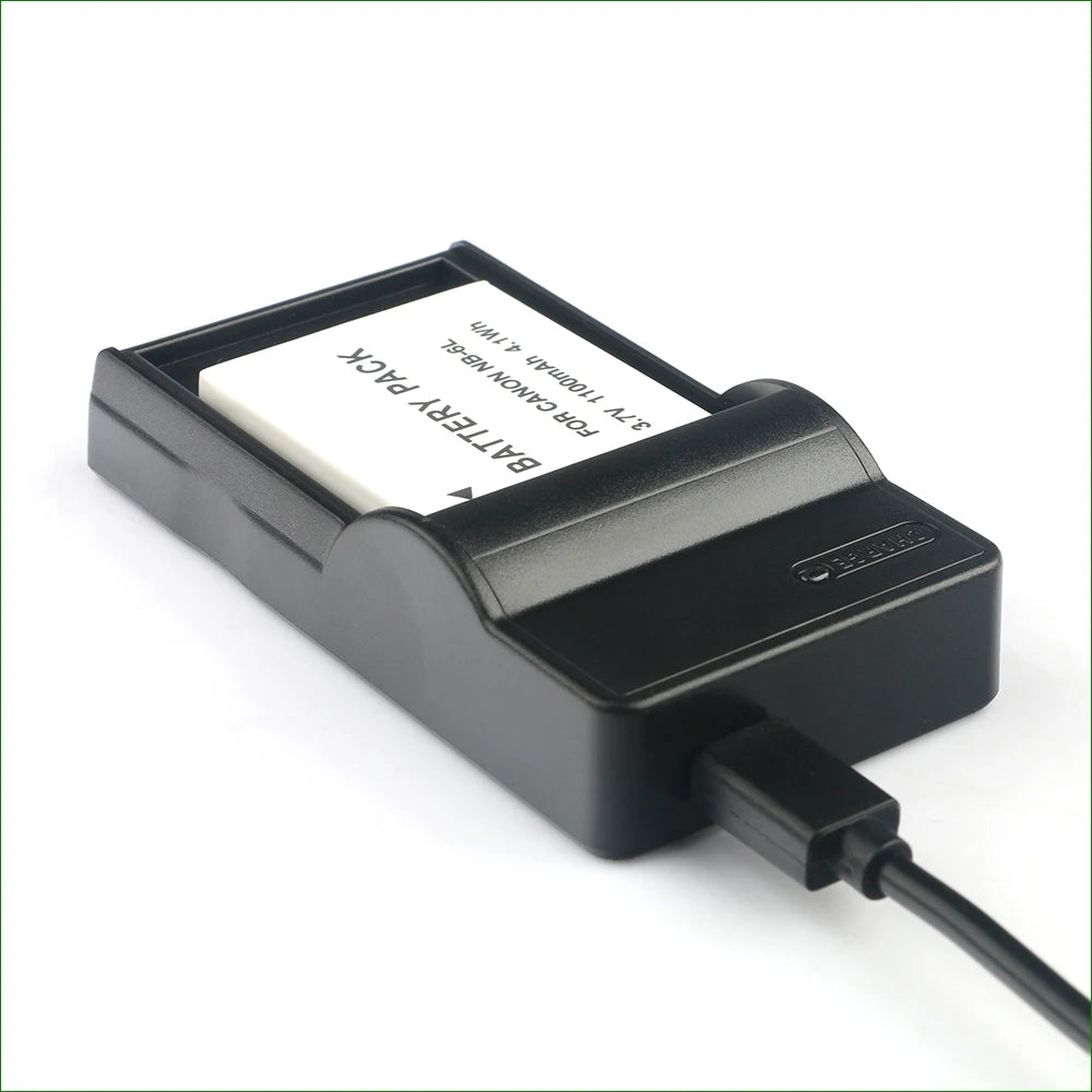 LANFULANG NB-6L / NB-6LH NB 6L Slim Micro USB Battery Charger for Canon PowerShot SX520 SX530 SX540 SX600 SX610 SX700 SX710 HS