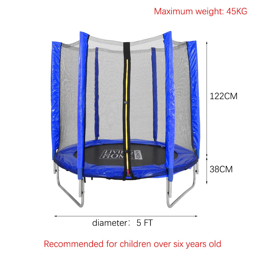 【Breeins】Outdoor Trampoline with Safety Enclosure for Kids Entertainment