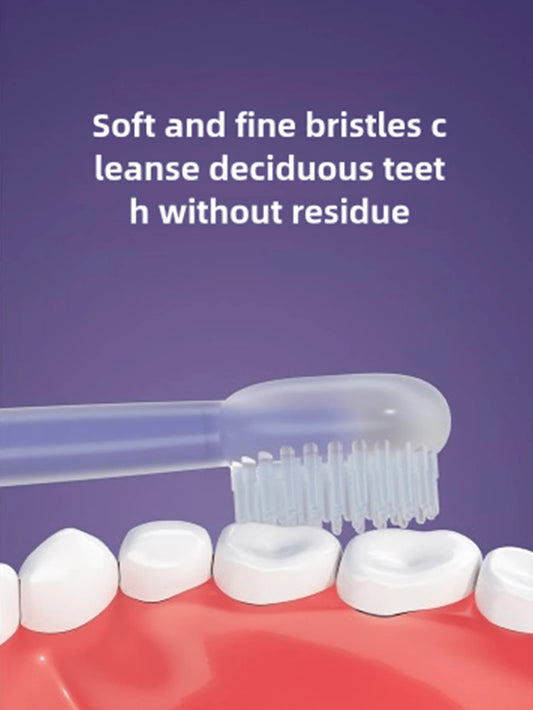 Baby Silicone Toothbrush 3d Wrapped Teeth Tongue Massage Brush Gently Cleans Milk Stains For Training Brush Teeth Child