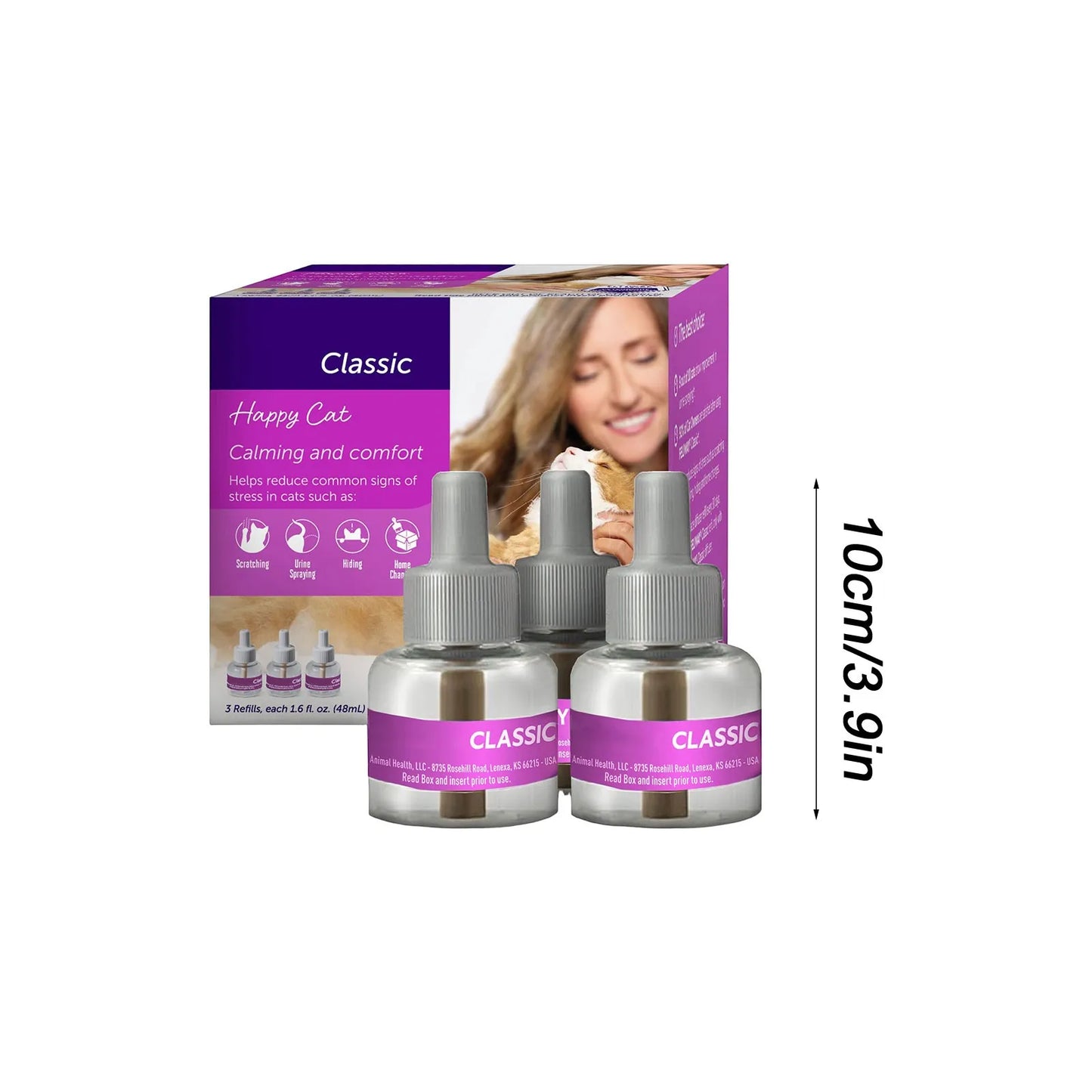 Classic Calm For Cats, 30 Day Refill, 3 Packs 48ml