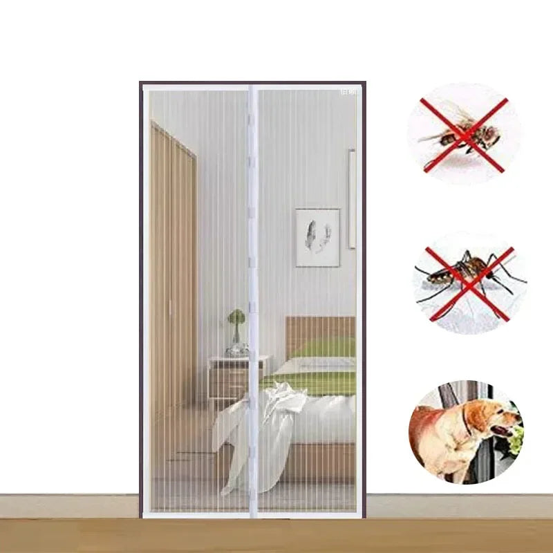 Magnetic Mosquito Net, Summer Insect Fly Control, Door Curtain Net, Living Room, Bedroom Curtain, Automatic Closing Door Screen