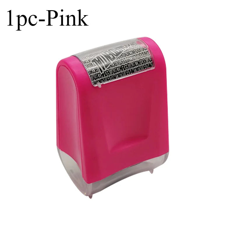 Stamp Roller Anti-Theft Protection ID Seal Smear Privacy Confidential Data Guard Information Data Identity Address Blocker