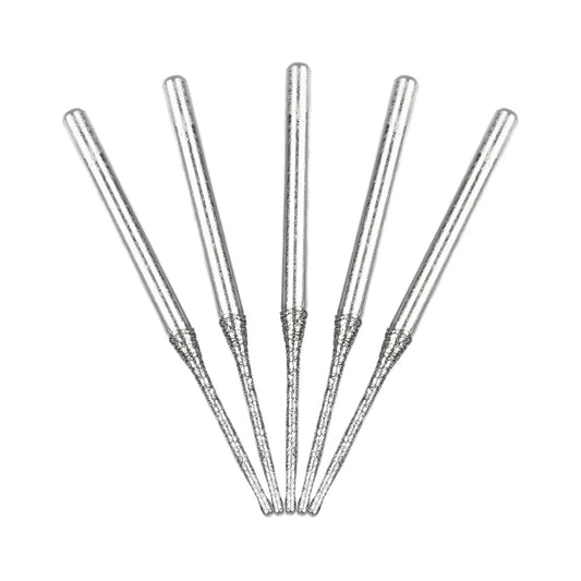 5pcs 0.8-2.5mm Diamond Coated Drill Bits 2.35mm Shank Glass Jade Amber Jewelry Diamond Drill Bits For Drilling Glass Woodworking