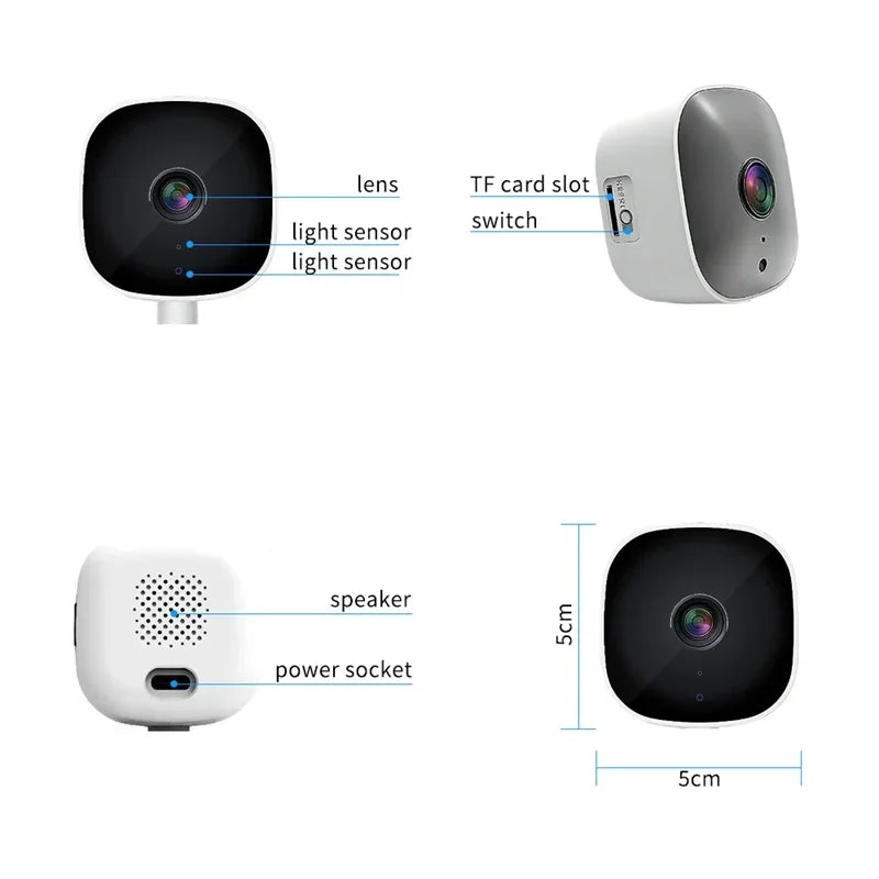WiFi Window Camera 2.4/5GHz 3MP Full Color Night Vision Indoor Security Camera Replaces Outdoor Cam Through Window Surveillance