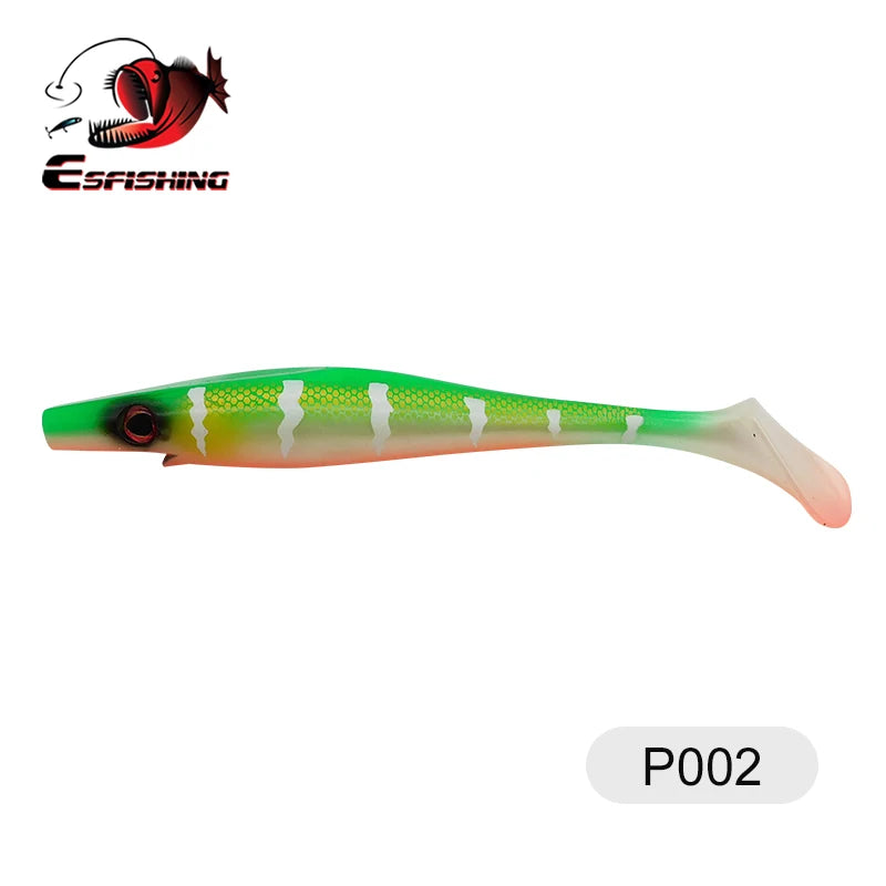 ESFISHING soft lures fishing Peche pike Hog Shad 100mm 200mm Sea Fishing Silicone bait swimbait sea lake isca artificial