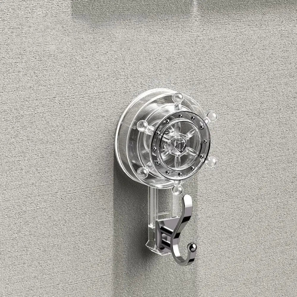 Fashion Powerful Suction Cup Hooks Vacuum Reusable Shower Hooks Heavy Duty Clothes Hook Traceless Clothes Hook