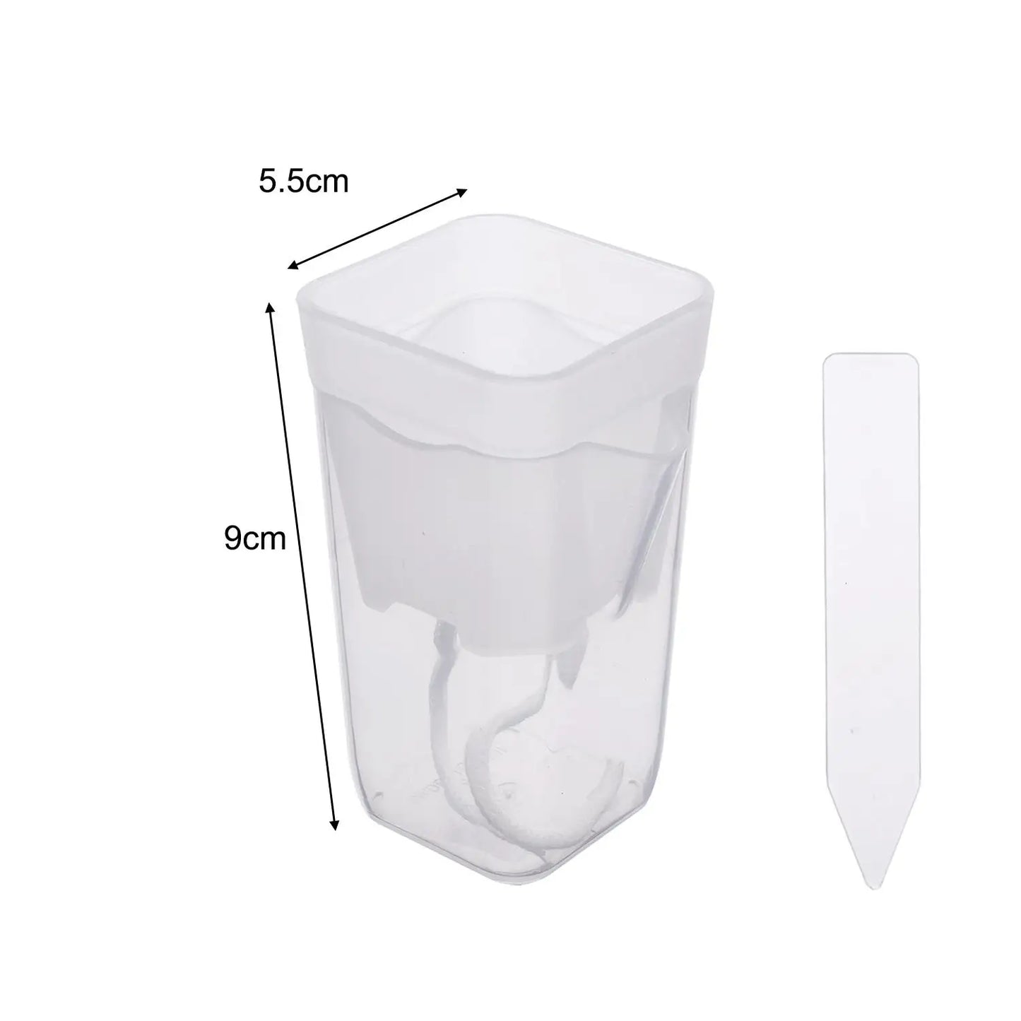 Transparent Flower Plant Pot Self Watering Planter Drainage Holes Seedling Propagation Container Household Garden Accessories