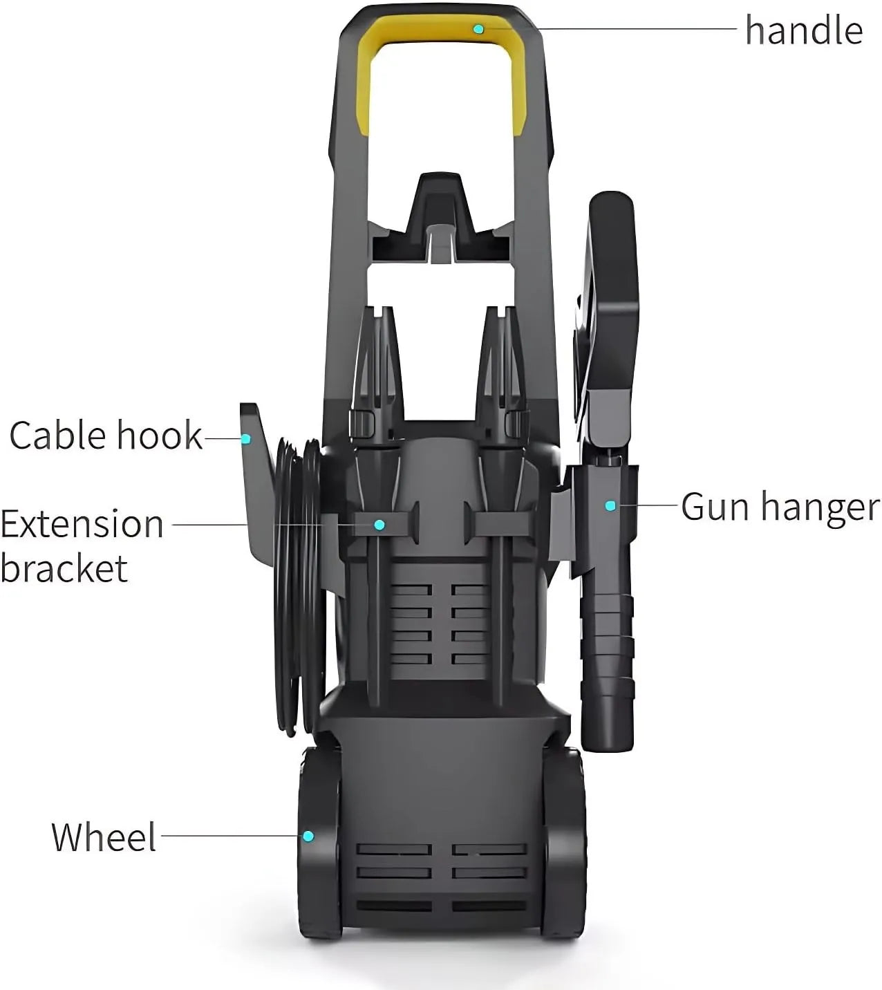 Powerful Electric Pressure Washer Water High Power Jet Wash Patio Garden Car