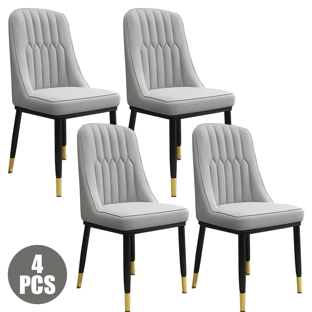 Elegant Dining Chair Set - 2/4/6 PU-Padded Chairs | Modern Design for Kitchen Restaurant Living Spaces