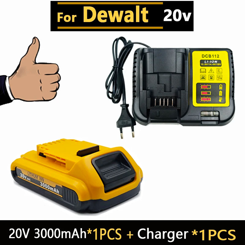 20V DCB203 Rechargeable Li-ion Battery 3.0Ah For Dewalt Tools DCB205 DCB182 DCB206 DCB204 DCB200 DCB180 DCD DCF DCG Series