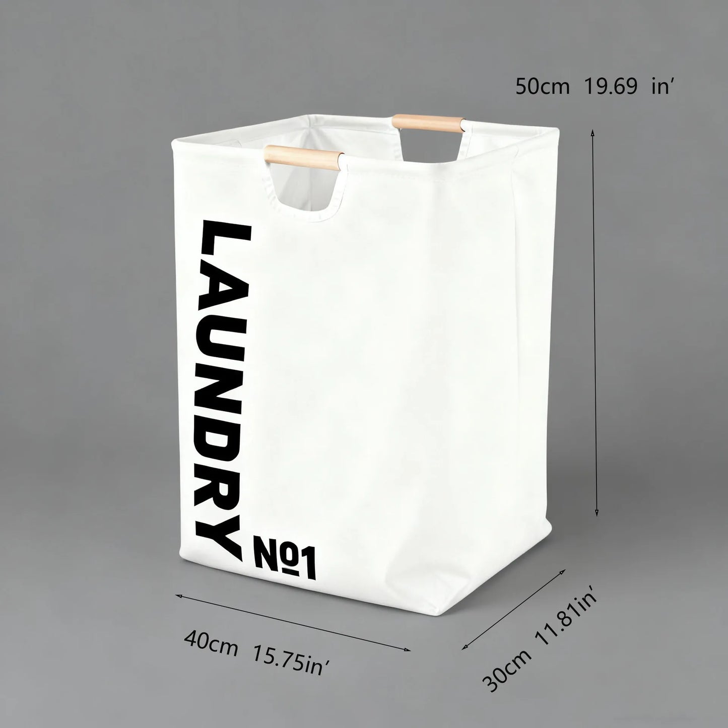 Foldable Fabric Laundry Basket with Handles Large Capacity Waterproof Storage Bin for Home and Bathroom