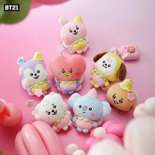 BT21 Chimmy Cooky koya Shooky Tata Creative Anime Peripheral Cartoon Keychain Personality Cute Backpack Decorative Doll Pendant
