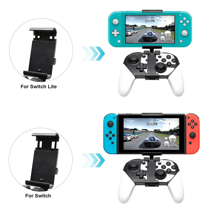 Adjustable Mount Clip for Switch Pro Controller, The Original Pro Controller Clip Mount Compatible with Switch/OLED/Lit