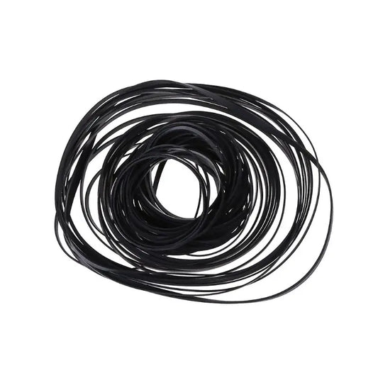 50/100Pcs 1/2/3/4mm Width Universal Mix Cassette Tape Machine Belts Assorted Flat Rubber Belt for CD DVD Recorders Walkman