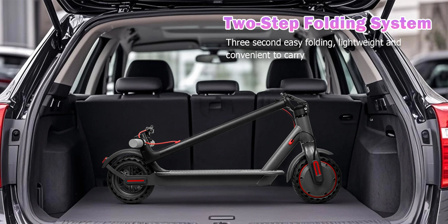 AOVOPRO Electric Scooter Top Speed: 19 Mph Range: 21.75 Miles Peak Power: 350W Suitable For Adults Foldable Electric Scooter