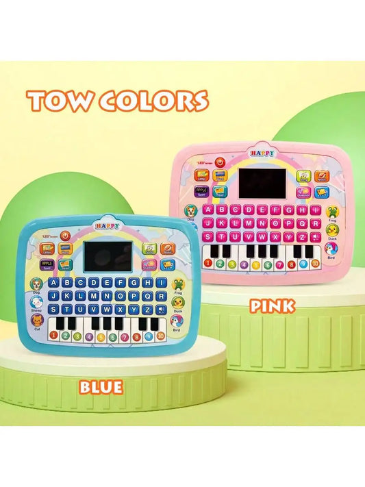 Kids Tablet Toddler Learning Pad with Teach Alphabet Numbers Word Music Math,Early Development Interactive Toy for Boys & Girls