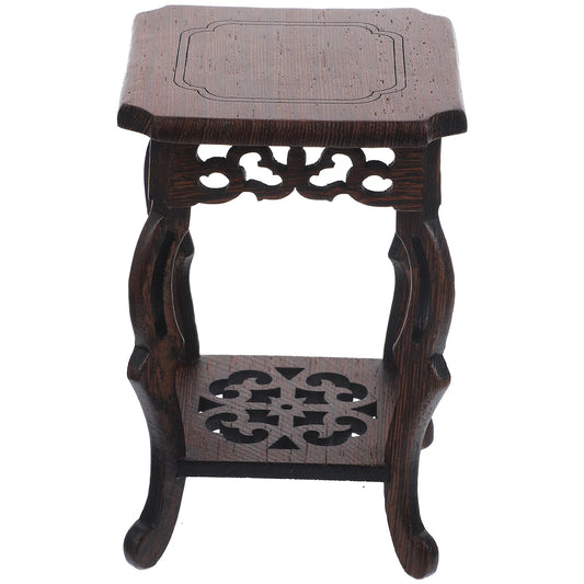 Wooden Plant Stand Holder Flower Pot Base Plant Stand Flower Pot Rack For Garden Patio Craft Ornament Base Basin