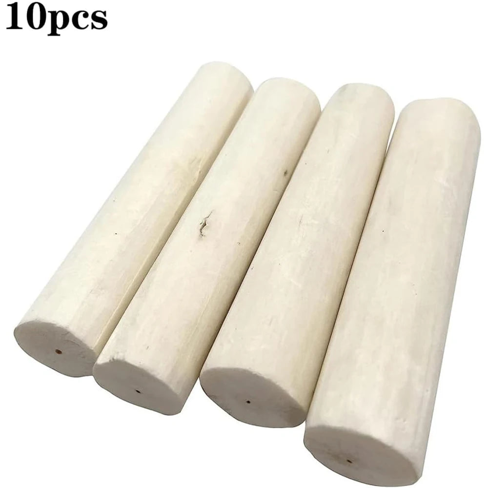 10 Pcs Bird Parrot Chewing Toys Natural Edible Root Stem Sola Wood Stick Foraging Toy For Parroket Budgie Lovebirds Cockatiels