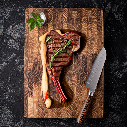 Large Size,High Quality Teak Wood Cutting Board:16.5*11.8 Inch/13.3*9.5 Inch,1 Inch Thick,Suitable For Christmas,Halloween