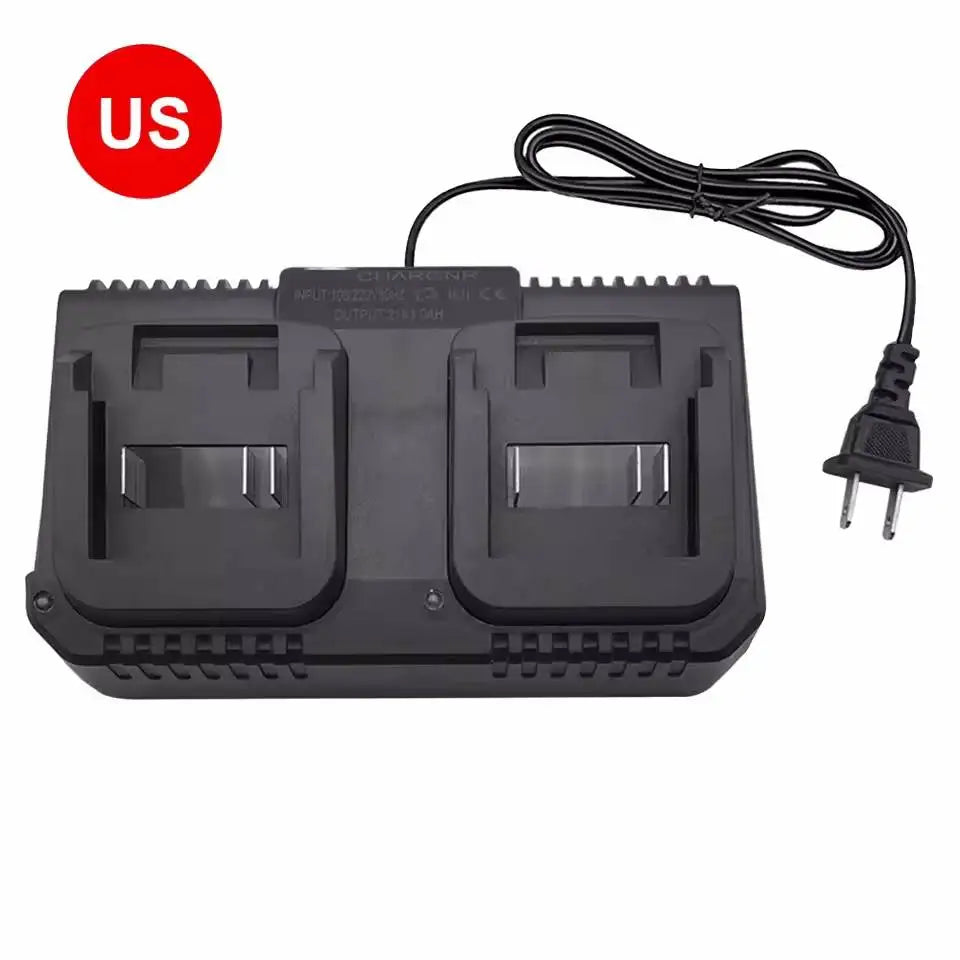 Dual Slot Charger 18V 21V Li-ion Battery Charger for Makita BL1415 BL1815 BL1830 BL1850 Electric Drill Power Tools EU US Plug