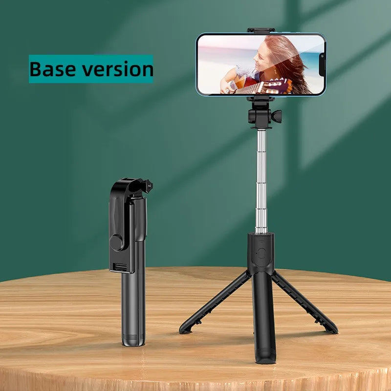 Cell Phone Selfie Stick Tripod Bluetooth Remote Wireless Selfi Stick Phone HolderStand with Beauty Fill Light for Phone