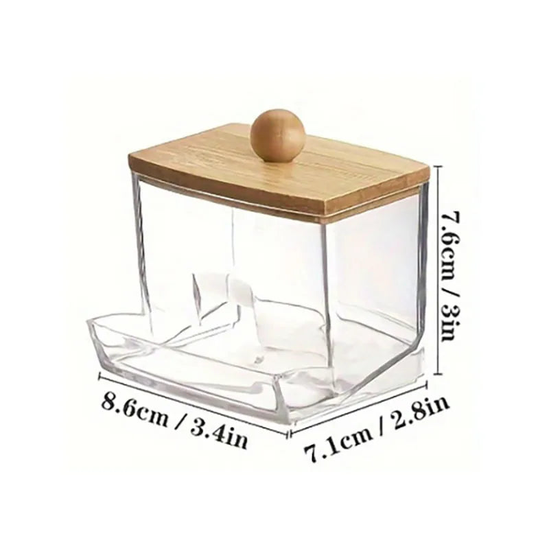 3-Piece Cotton Swab Holder Set, Bathroom Dispenser, Cotton Ball Storage Box, Cotton Swabs, Cotton Pads, and Dental Flossers