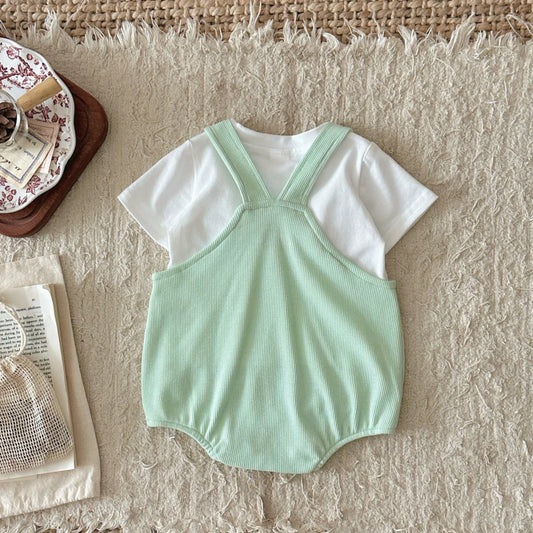 Baby Summer Bodysuits Clothes Cotton Short Sleeves Newborn Baby Girl Boy Clothing Cute Jumpsuit Infant Outfits