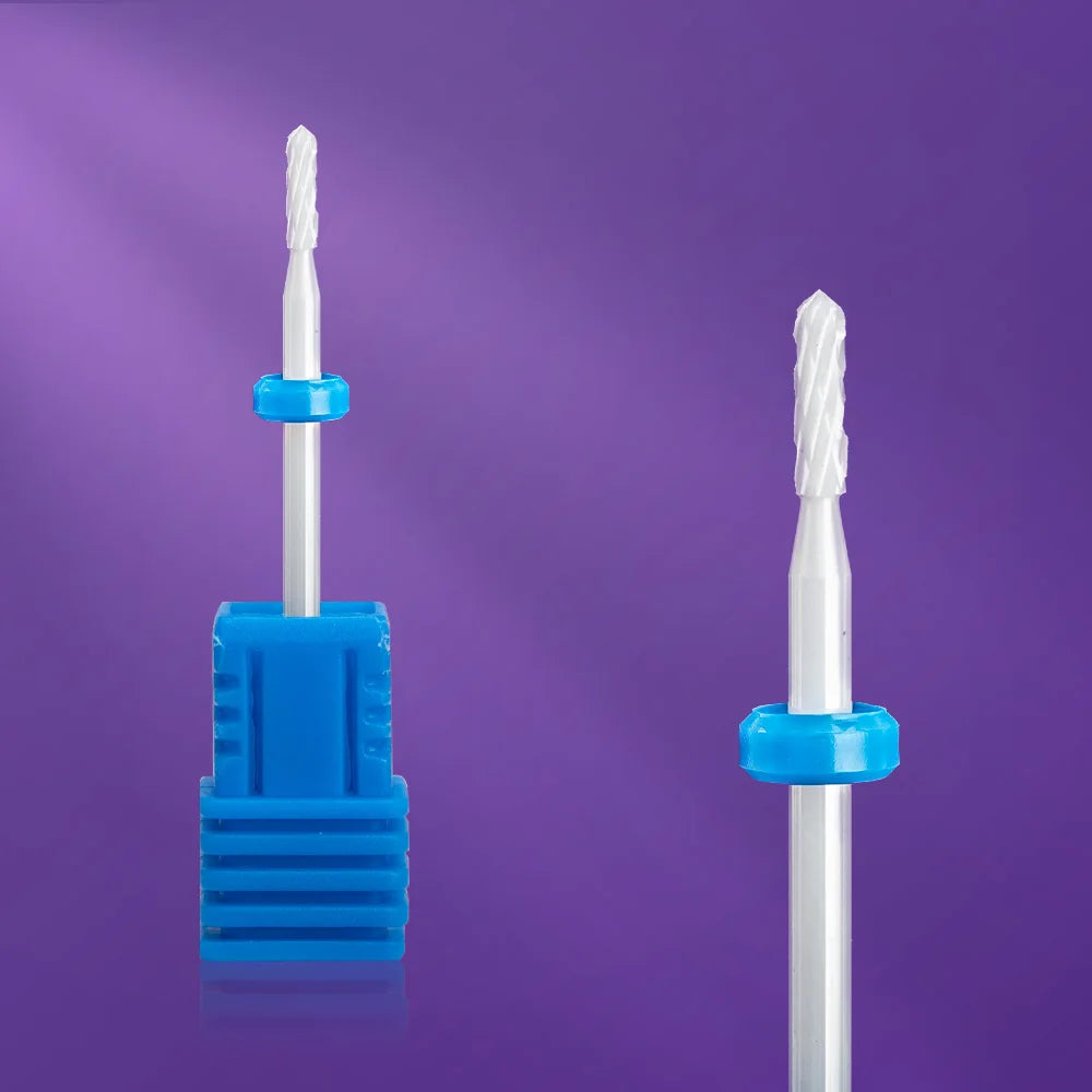 LadyMisty Ceramic Nail Drill Bit Milling Cutter For Manicure Pedicure Nail Files Buffer Nail Art Equipment Accessory