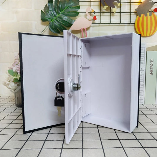 Dictionary Book Key Box Locker Money Hidden Key Safe Box with Combination Lock Cash Bill Money Coin Storage Jewellery Lock Box
