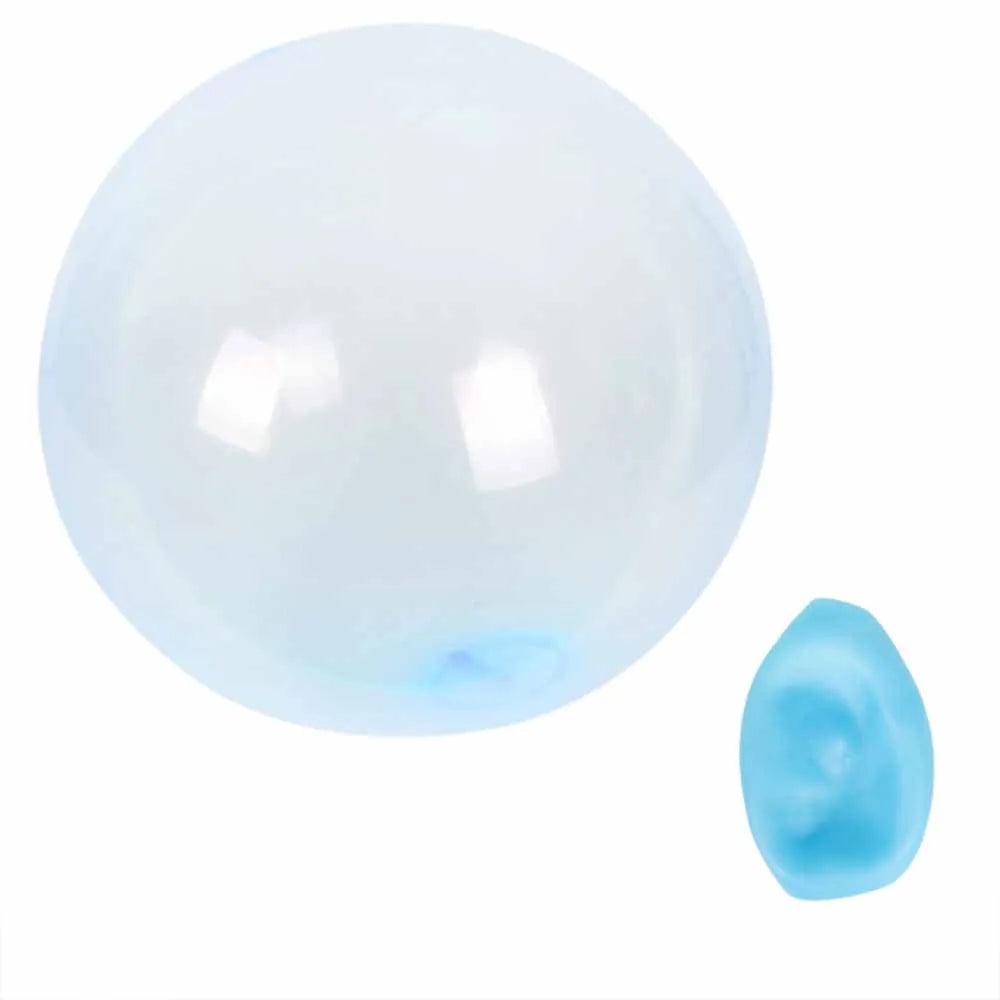 Kids Blow Up Balloon Toy Children Outdoor Soft Air Water Filled Bubble Ball Fun Party Game Summer Gift Inflatable Elastic Ball