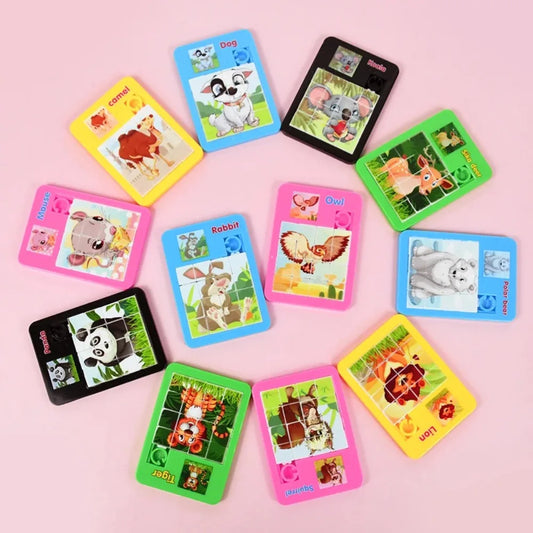 10-50 Pcs Fun Cartoon Jigsaw Animal Puzzles Game Kids Educational Toy Birthday Party Guest Treat Gift Favors Pinata Filler Prize