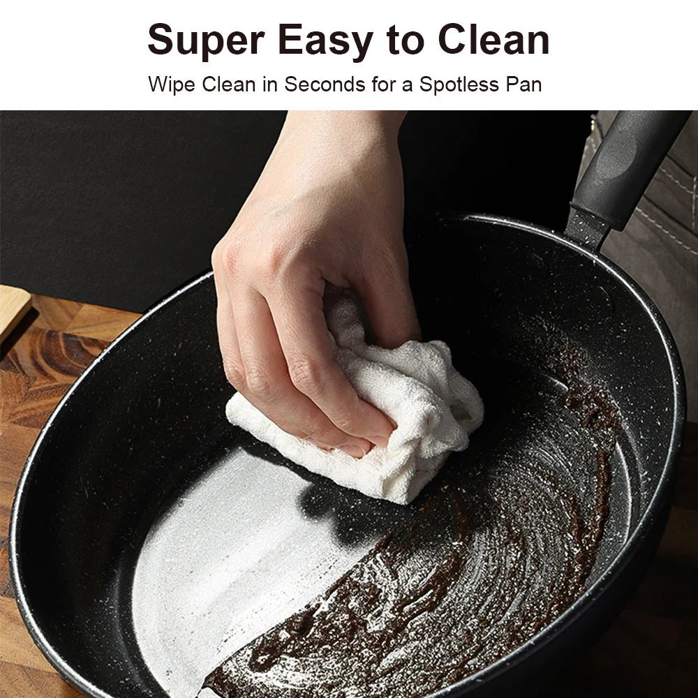 Non-stick frying pan Omelet pan Cooker Pans Pancake Egg Pan Induction Gas Stove Home Frying Pan With 15cm wooden spatula