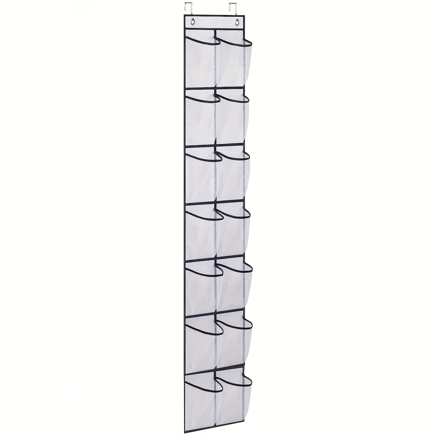 14/24/40 Grids Over The Door Shoe Rack Mesh Pockets Hanging Shoe Organizer For Closet Hanging Shoe Rack Holder