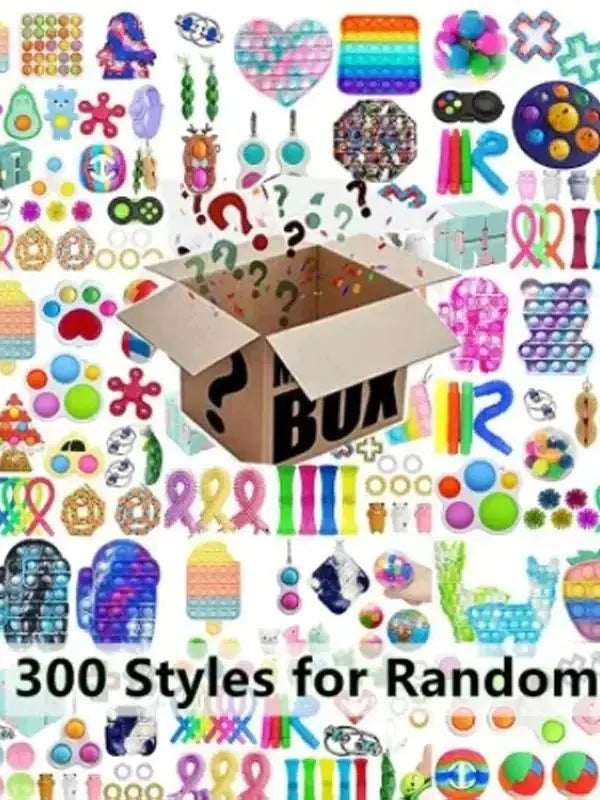 6-50pcs Random Fidget Toys Mystery Gifts Pack Surprise Box 300 Different Fidget Set Antistress Relief Toys for adult