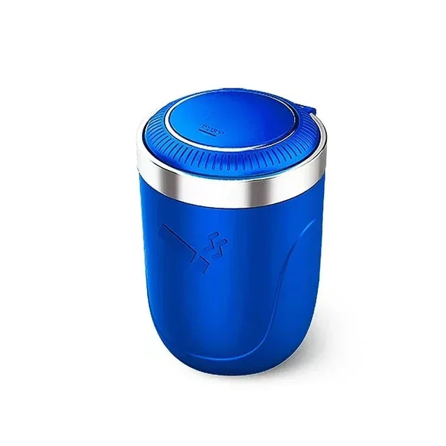 1PCS Portable LED Smoke Car Ashtray Cigarette Ash Holds Cup Automatic Light Indicator Ashtray Car Cup Holder
