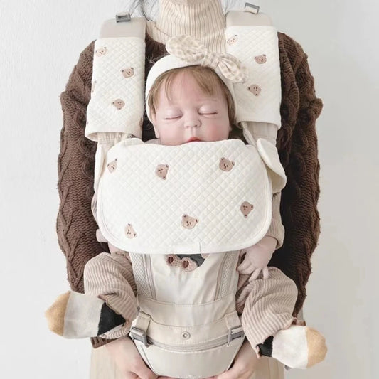 3pcs/Set Waterproof Baby Bibs Muslin Saliva Towel Cotton Shoulder Pad Bite Cushion Baby Accessories Girl Burp Cloth